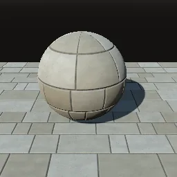 Recorded render of Ashlar masonry in coursed or broken bond