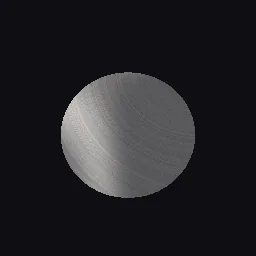 Recorded render of Brushed metal with a Ward anisotropic highlight