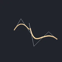 Recorded render of B-spline curves with de Boor evaluation and knot insertion
