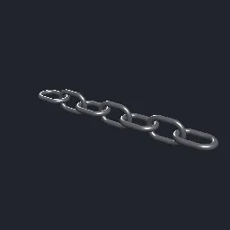 Recorded render of Chain of interlocking oval links
