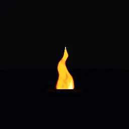 Recorded render of Procedural fire on a camera-facing card