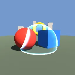 Recorded render of Force field with glowing contact lines