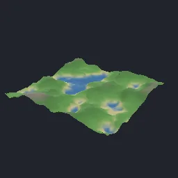 Recorded render of Heightmap terrain from fractal noise