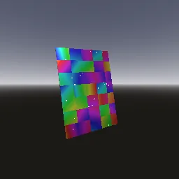 Recorded render of Holographic trading card foil