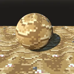 Recorded render of Pixel-art sand with dithered dunes and ripples
