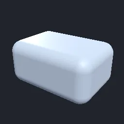 Recorded render of Rounded box with filleted edges